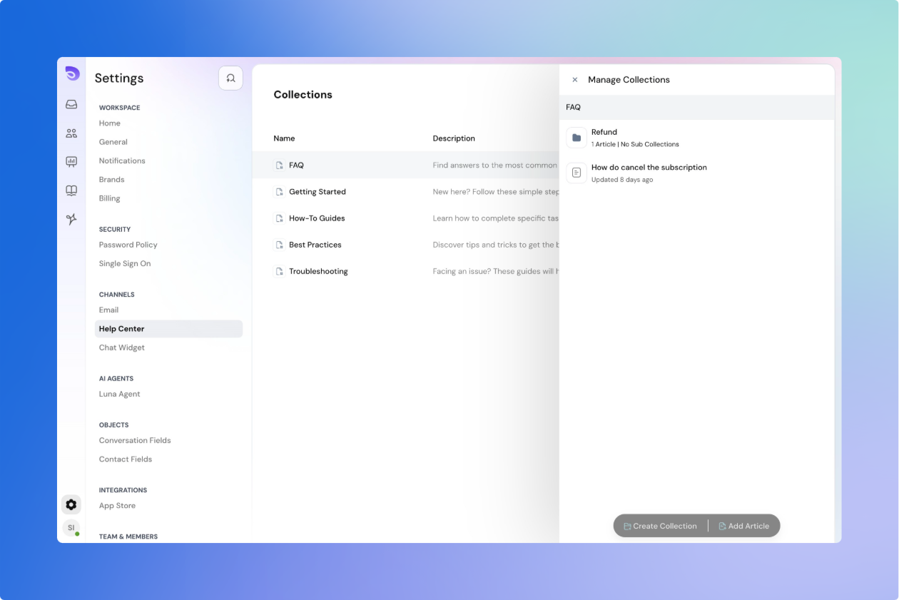 Software Settings Interface with Collections Management.png